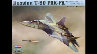 1/72 HobbyBoss Russian T-50 PAK-FA Kit# 87257