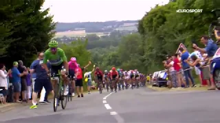 Тур де Франс | Саган исполнил трюк задним колесом во время гонки