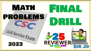 2023 Civil Service Reviewer Basic Math Problem CSC New