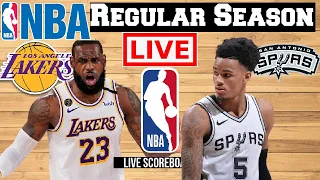 LIVE: LOS ANGELES LAKERS vs SAN ANTONIO SPURS | SCOREBOARD | PLAY BY PLAY | BHORDZ TV