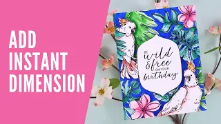Cardmaking Magic - Add Instant Dimension with a Layered Card