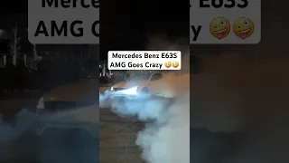 Mercedes Benz E63S AMG Goes Crazy 🤪🤪 #mercedes #benz #e63s #e63samg #amg #benzamg #mbamg #donuts