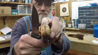 removing a mora knife handle and making a custom knife handle and sheath for my friend.