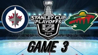 WINNIPEG JETS VS MINNESOTA WILD - GAME 3 HIGHLIGHTS - 2018 Stanley Cup Playoffs