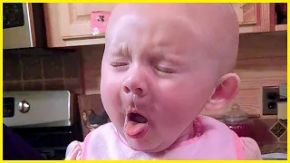 Try Not To Laugh - Funniest Baby Reactions To Food || Peachy Vines