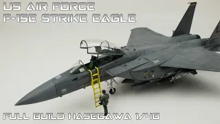 FULL VIDEO BUILD 1/48 F-15 Strike Eagle Hasegawa
