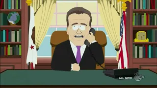 Arnold Schwarzenegger in South Park I South Park S14E09 - It's a Jersey Thing