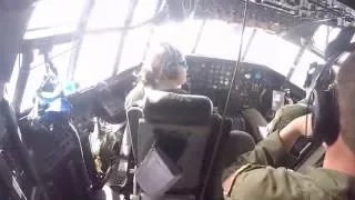Inside a C-130