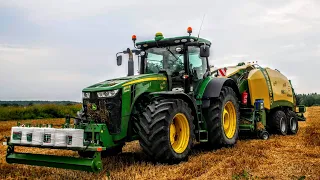 Wielkie Prasowanie Słomy na 2 Zestawy!! // 2 X John Deere w akcji // OHZ Garzyn