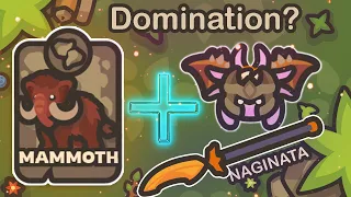 Naginata + Mammoth Combo in Taming.io | Domination?