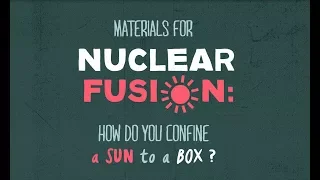 Materials for nuclear fusion: how do you confine a sun to a box?