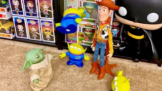 Grogu Meets Toy Story Toys