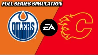 Edmonton Oilers VS Calgary Flames Full Series Simulation! NHL 22