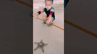 catching starfish at sipalay beach