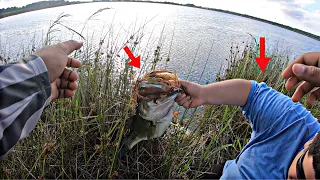 ALMOST LOST A GIANT BASS! (PB BROKEN AGAIN)