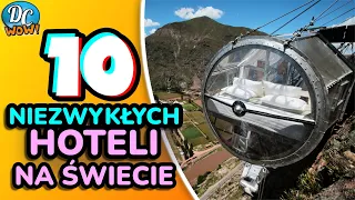 10 niezwykłych hoteli - nocleg w jelicie, psie i na klifie!