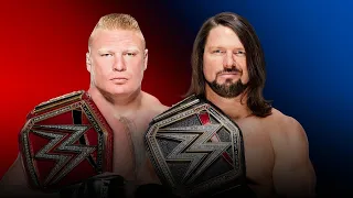 WWE 2K19 - Brock Lesnar vs AJ Styles: Champion vs Champion