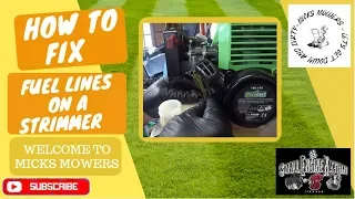 HOW TO REPLACE FUEL LINES ON A STRIMMER #SMALLENGINENATION