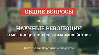 А 1.18 Научные революции и междисциплинарные взаимодействия - Философия науки для аспирантов