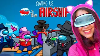 JOGAMOS O NOVO MAPA DO AMONG US THE AIRSHIP | Luluca Games