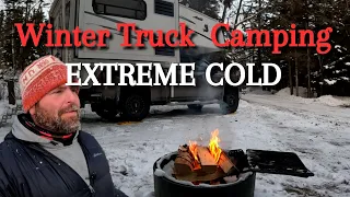 Staying Warm in Extreme Cold Weather with Multiple Heat Sources / Four-Season Truck Camping