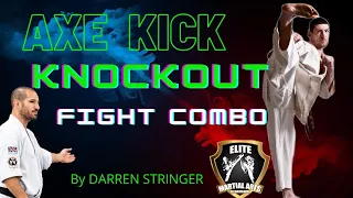 AXE KICK  KNOCKOUT fight combo in KYOKUSHIN Karate!