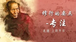 龙德 上师：修行的要点－专注