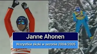 Janne Ahonen - wszystkie skoki w sezonie 2004/2005
