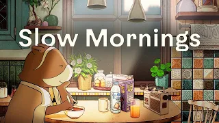 Slow Mornings ☕️ [jazzy lofi beats / chill instrumental mix]