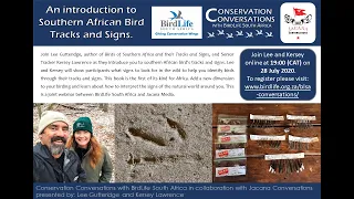 Conservation Conversations: Lee Gutteridge & Kersey Lawrence -  Bird Tracks & Signs (28 July 2020)