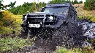 Гелик на порталах - Король бездорожья! Land Rover Defender, Jeep Wrangler, УАЗ, Нива, Gelandewagen