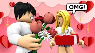 Celebrando SAN VALENTIN en el salón | Regalo inesperado | Mamá vs Roblox