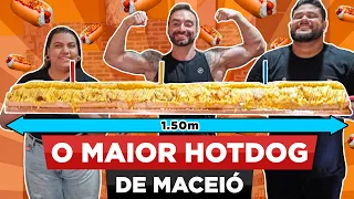 O MAIOR HOTDOG DE TODOS OS TEMPOS!! 5.5KG & 1.50m!! *MACEIÓ*
