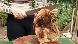 Grilled Duck In Forest And Eating Delicious - Cooking Skills #46