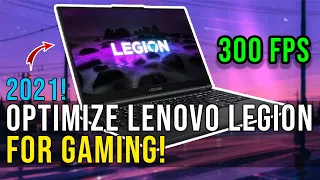 🔧How to Optimize Lenovo Legion 2021 for Gaming & Productivity [Full Comprehensive Guide]