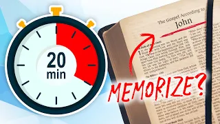 MEMORIZE the Gospel of John in 20 MINUTES! (full tutorial)