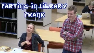 Farting In Library Prank in Finland | Piereskelyä kirjastossa