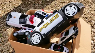 Various Police Car Model Collection Review & Drive A Steep Hill !!