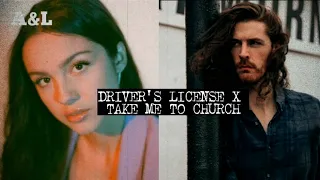 driver's license x take me to church (olivia rodrigo and hozier) mash-up full tiktok ver.