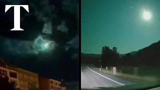 Spectacular meteor illuminates night sky in Turkey