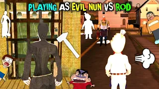 Evil Nun or Rod Banke Khub Maja Chakhaya😂 | Playing As Evil Nun vs Rod In Funny Horror Game