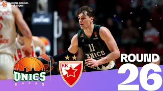 Kalinic, Wolters lead Zvezda to big road win! | Round 26, Highlights | Turkish Airlines EuroLeague