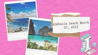 Abkhazia Beach . March 03 , 2021 . 4K