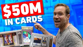Holding $50 MILLION in Sports Cards at Mint Collective Card Show Las Vegas!