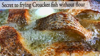 How to PERFECTLY FRY CROAKER FISH without flour(ASMR) ||HOW TO FRY FISH