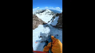 Central Couloir, tons of rocks and air out - Full Line, May 27th