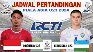 Indonesia vs Uzbekistan Live~Jadwal Semifinal Piala Asia U23 2024~Jadwal Timnas Indonesia  Live RCTI