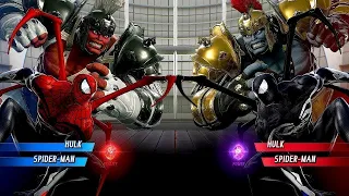 Hulk & Spider-Man Vs Hulk & Spider-Man Gladiator Skins [Very Hard AI] | Marvel vs Capcom: Infinite