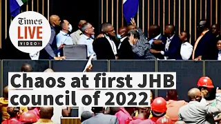 Here we go again: Chaos at first 2022 Joburg council meeting of 2022