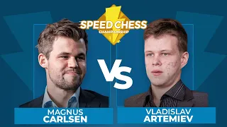 Magnus Carlsen vs Vladislav Artemiev | Speed Chess Championship